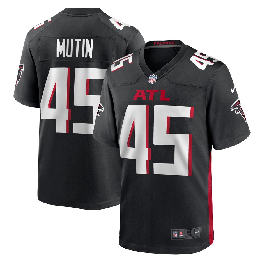Men's Atlanta Falcons Donavan Mutin Nike  Black  Game Jersey - Jersey