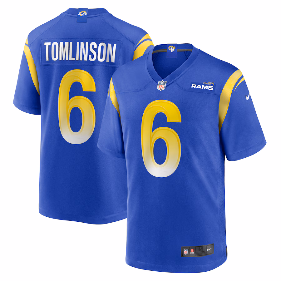 Men's Los Angeles Rams Tre'Vius Hodges-Tomlinson Nike  Royal Team Game Jersey - Jersey