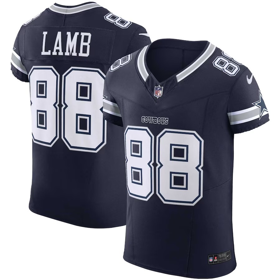 Men's Dallas Cowboys CeeDee Lamb Nike Navy Vapor F.U.S.E. Elite Jersey - Jersey