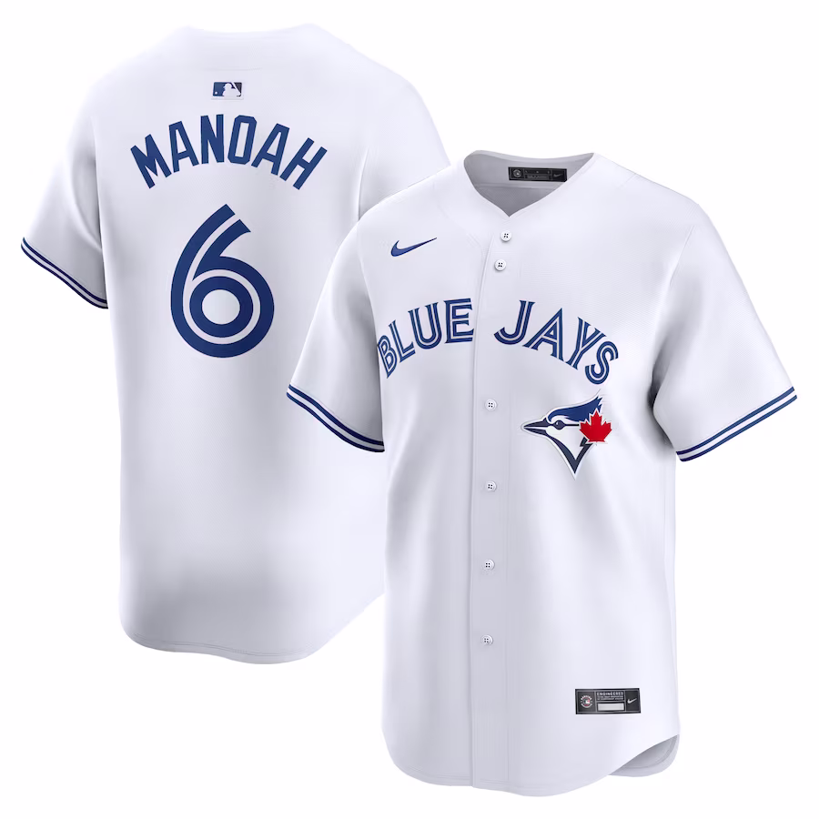 Men's Toronto Blue Jays Alek Manoah Nike White Home Limited Player Jersey - Jersey