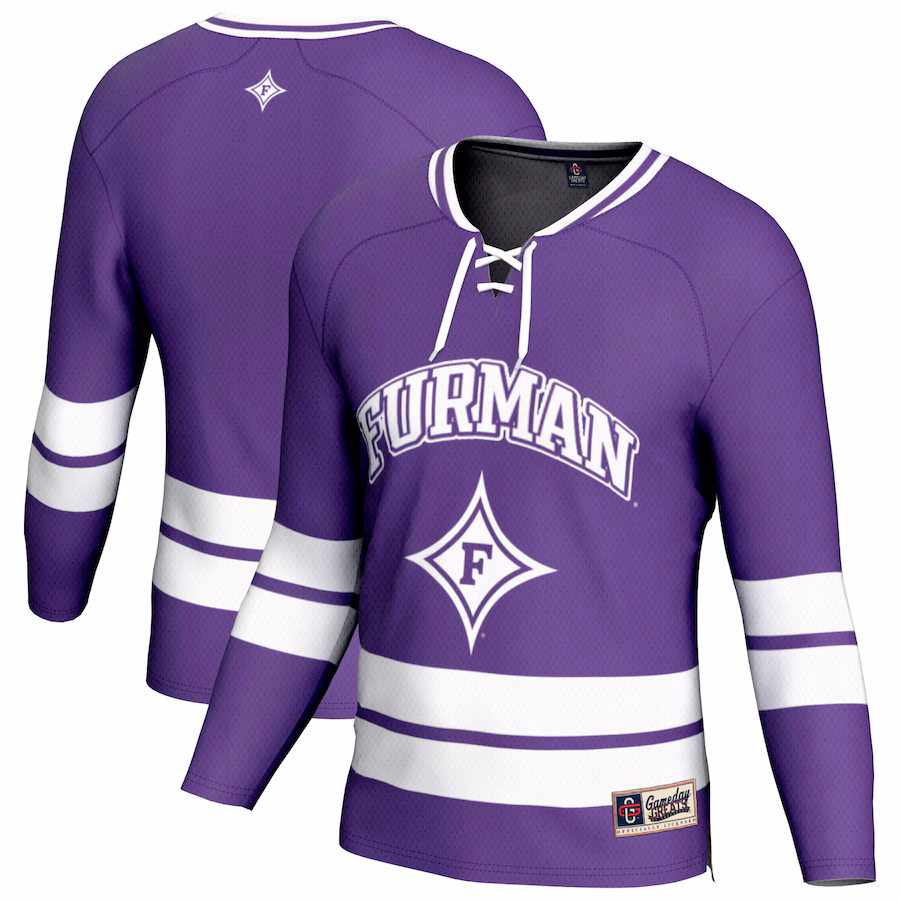 Youth GameDay Greats Purple Furman Paladins Spirit Hockey Jersey - Jersey