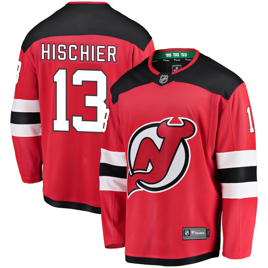 Youth New Jersey Devils Nico Hischier Fanatics Red Home Breakaway Player Jersey - Jersey