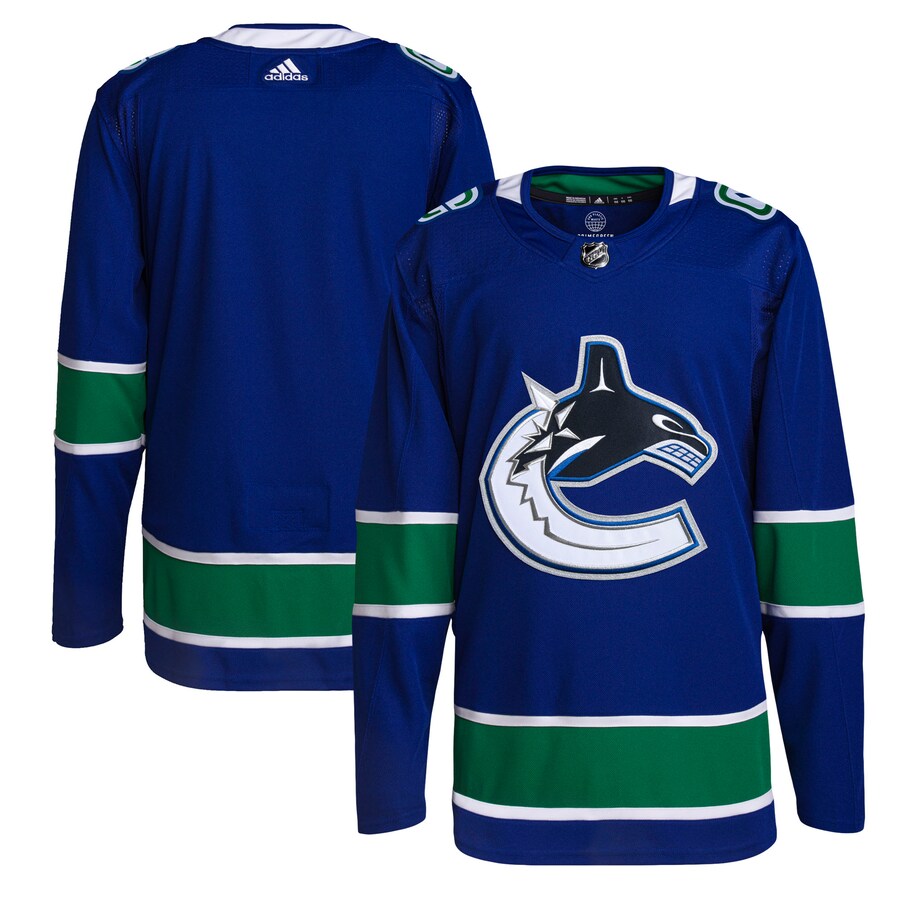 Men's Vancouver Canucks adidas Royal Home Primegreen Authentic Pro Jersey - Jersey