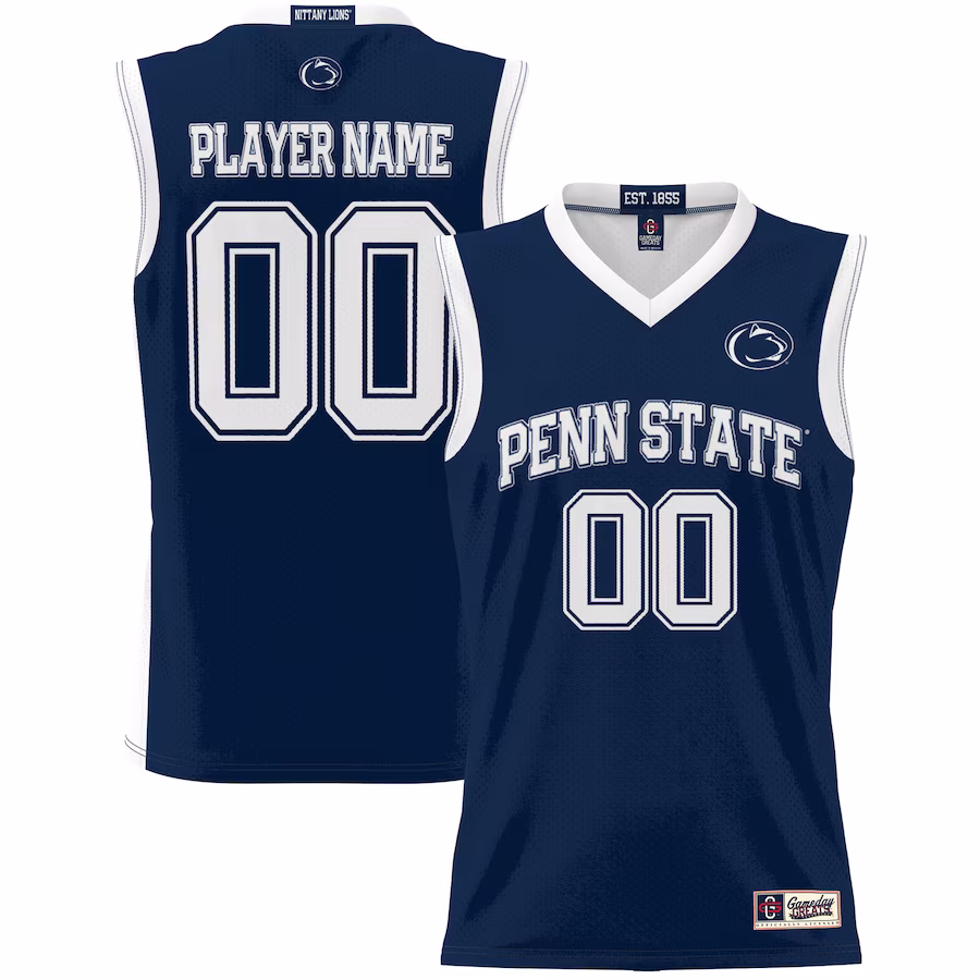 Penn State Nittany Lions GameDay Greats Unisex  Lightweight NIL Pick-A-Player Basketball Jersey - Navy - Jersey