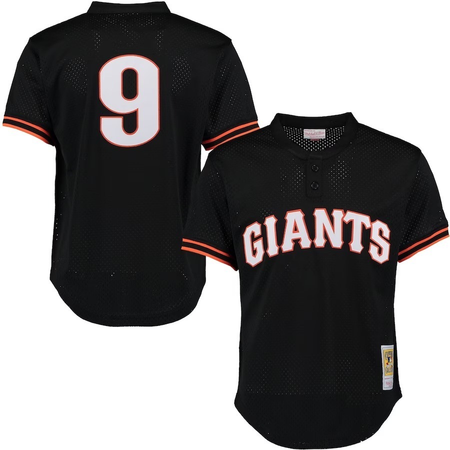 Men's San Francisco Giants Matt Williams Mitchell & Ness Black Cooperstown Mesh Batting Practice Jersey - Jersey
