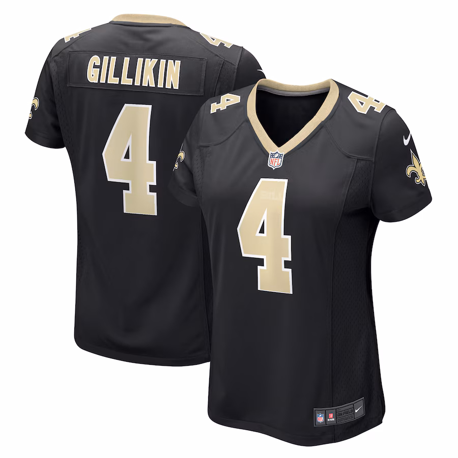 Women's New Orleans Saints Blake Gillikin Nike Black Game Player Jersey - Jersey