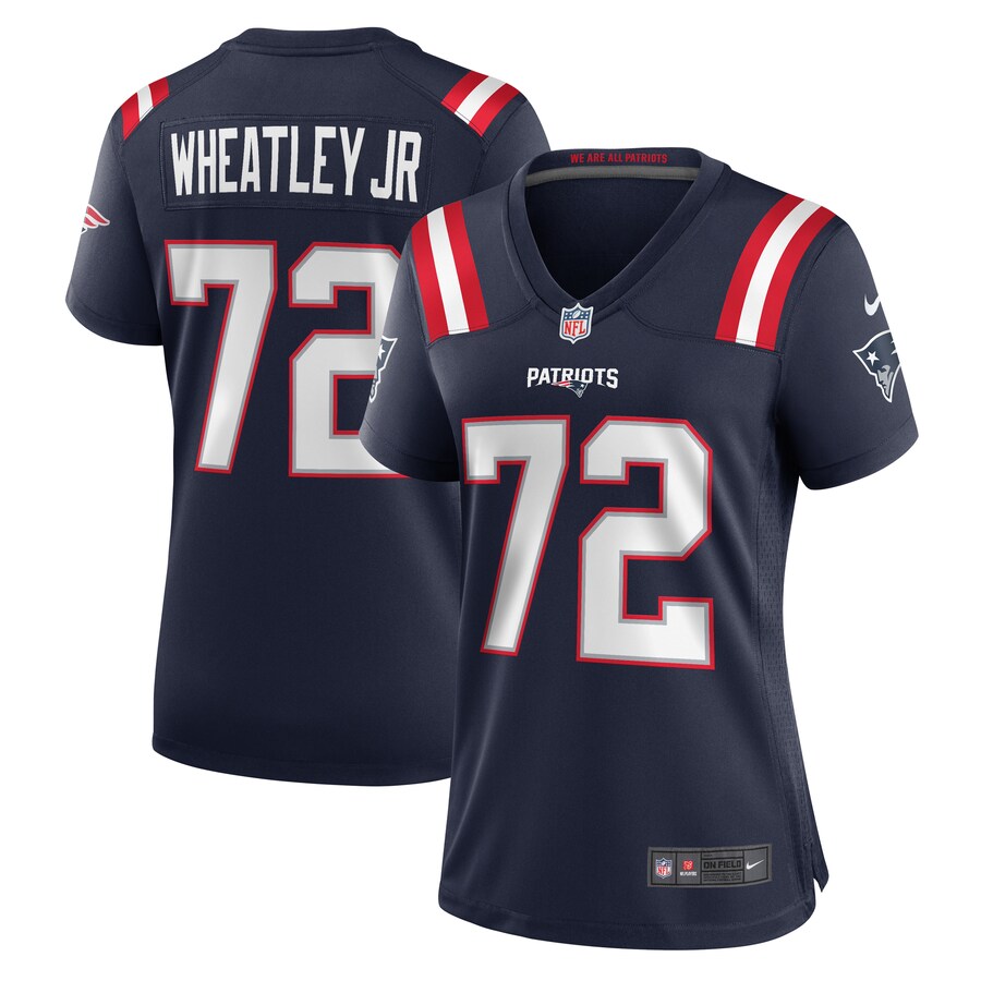 Women's New England Patriots Tyrone Wheatley Nike  Navy Team Game Jersey - Jersey