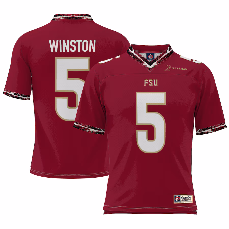 Youth GameDay Greats Jameis Winston Garnet Florida State Seminoles  Heisman Football Jersey - Jersey