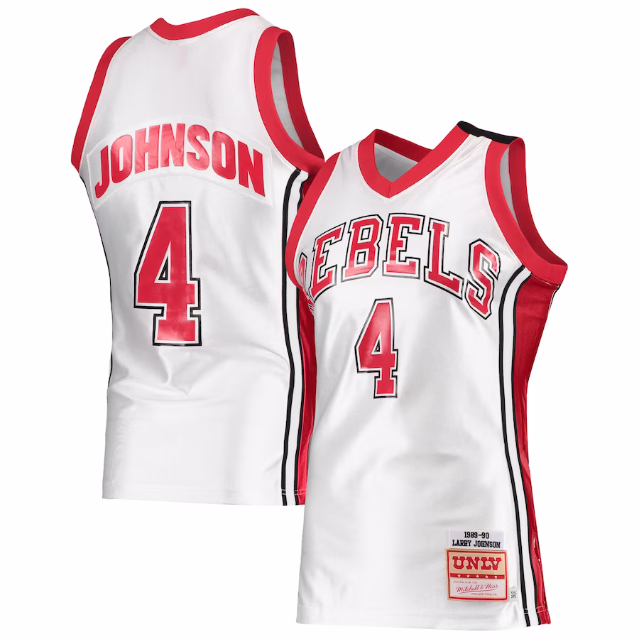 Larry Johnson UNLV Rebels Mitchell & Ness 1989/90 Authentic Throwback Jersey - White - Jersey