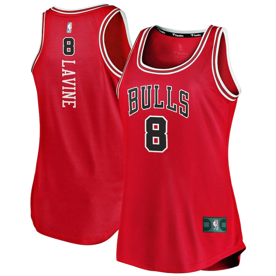 Women's Chicago Bulls Zach LaVine Fanatics Red Fast Break Tank Jersey - Icon Edition - Jersey