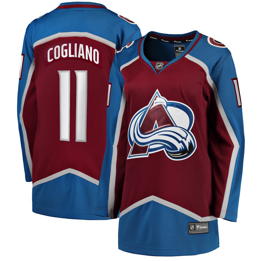 Women's Colorado Avalanche Andrew Cogliano Fanatics Branded Burgundy Home Breakaway Player Jersey - Jersey