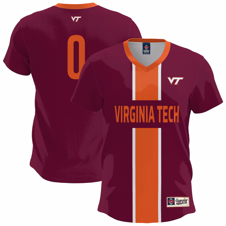 Youth GameDay Greats  Maroon Virginia Tech Hokies Lightweight Soccer Fashion Jersey - Jersey