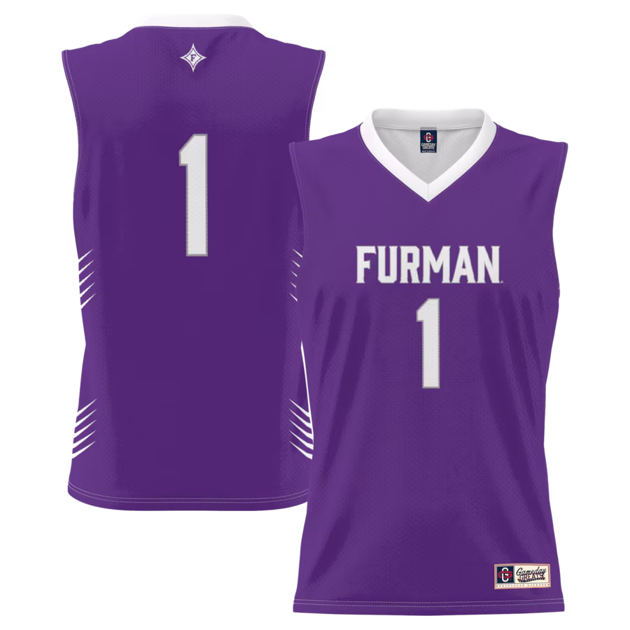 #1 Furman Paladins GameDay Greats Lightweight Basketball Jersey - Purple - Jersey