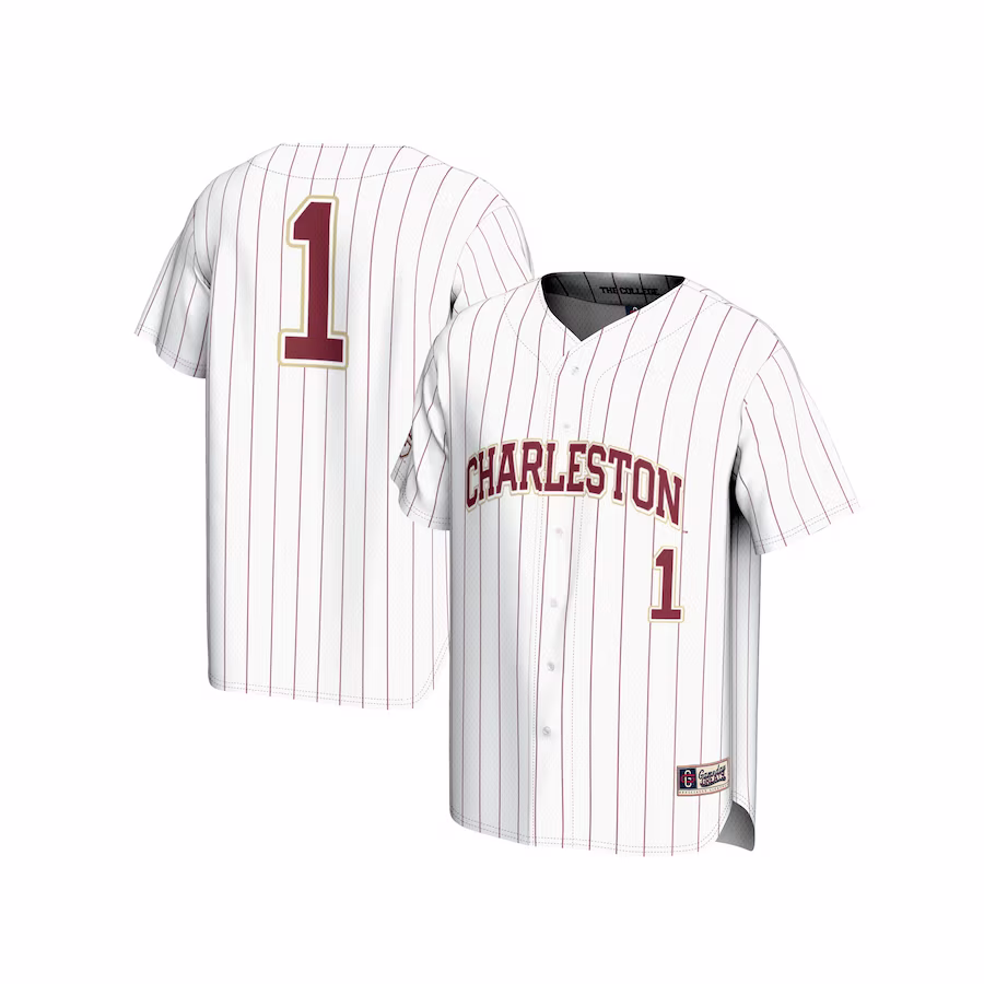 #1 Charleston Cougars GameDay Greats Youth Lightweight Baseball Fashion Jersey - White - Jersey