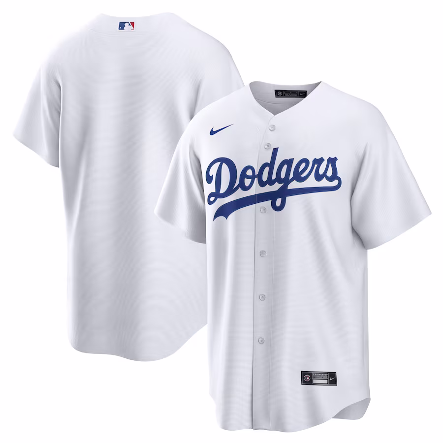 Men's Los Angeles Dodgers Nike White Home Blank Replica Jersey - Jersey
