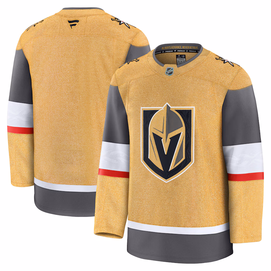 Men's Vegas Golden Knights Fanatics Gold Home Premium Jersey - Jersey