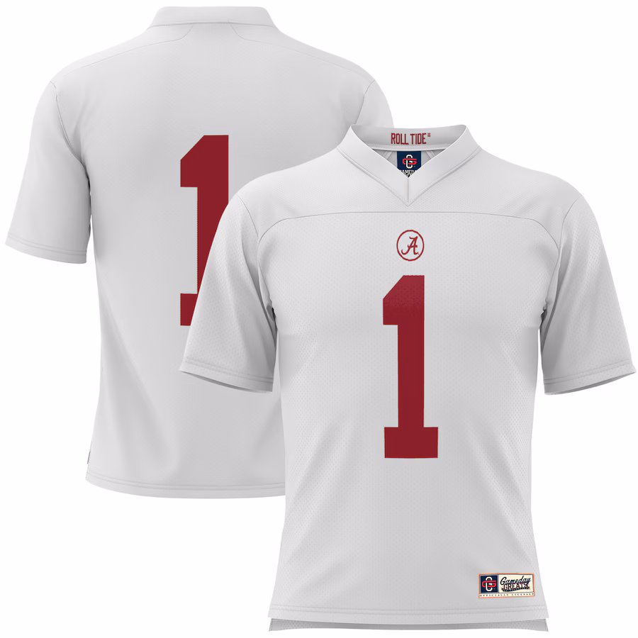 Youth GameDay Greats #1 White Alabama Crimson Tide Football Jersey - Jersey