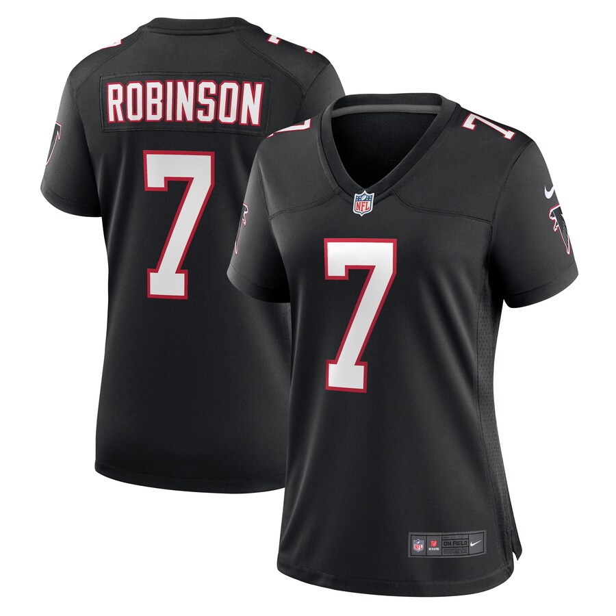 Women's Atlanta Falcons Bijan Robinson Nike Black Alternate Game Jersey - Jersey