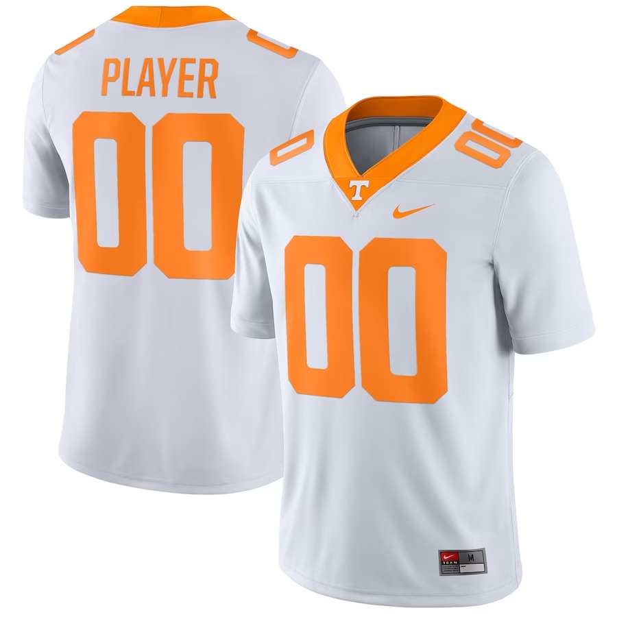 Tennessee Volunteers Nike Pick-A-Player NIL Replica Football Jersey - White - Jersey