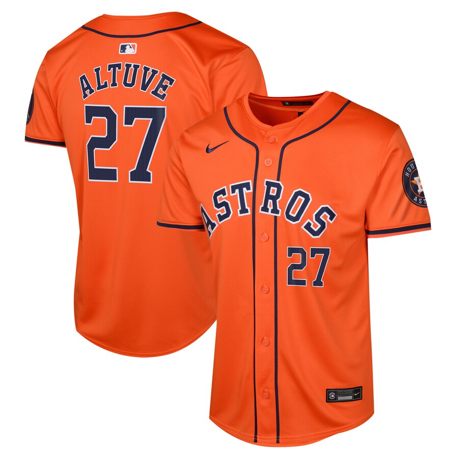 Youth Houston Astros Jose Altuve Nike Orange Alternate Limited Player Jersey - Jersey