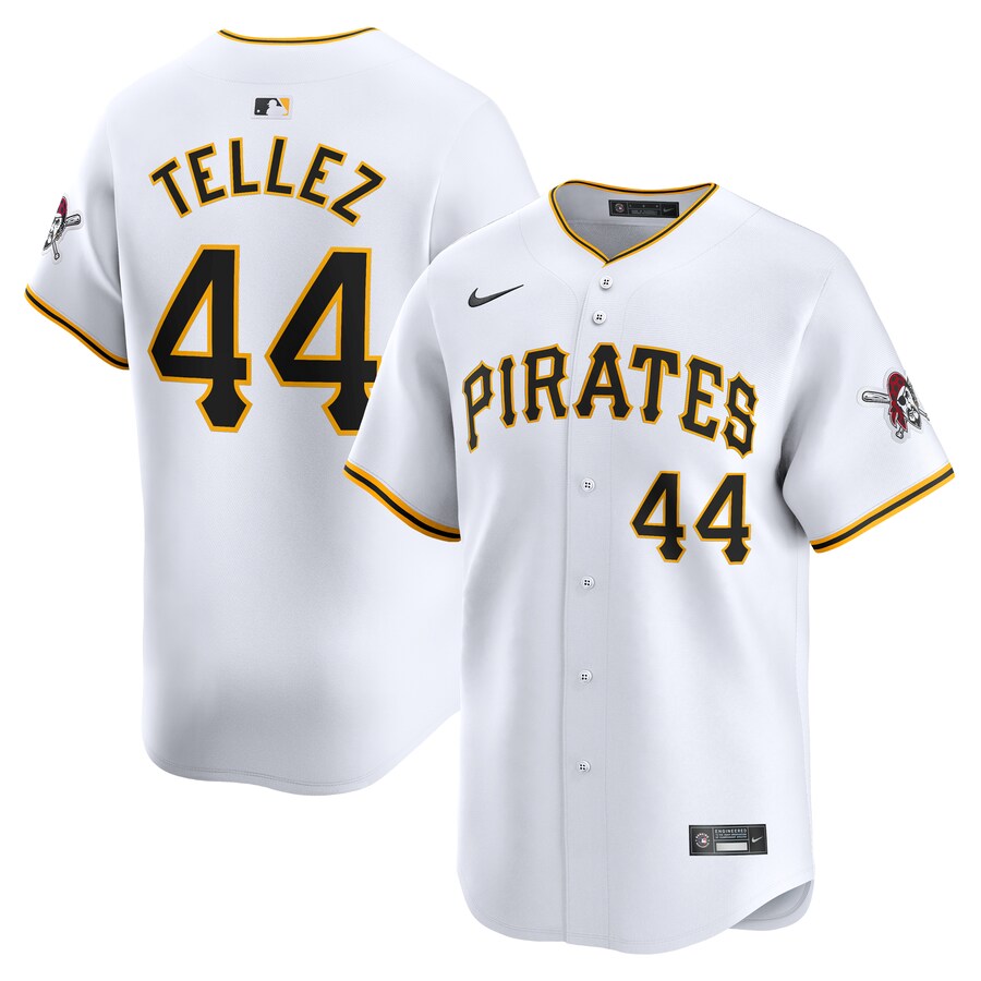 Men's Pittsburgh Pirates Rowdy Tellez Nike White Home Limited Player Jersey - Jersey