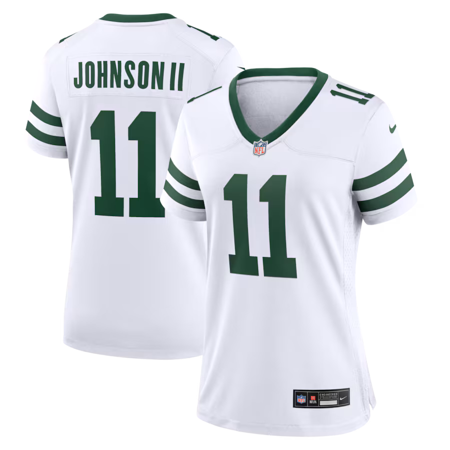 Women's New York Jets Jermaine Johnson II Nike Spotlight White Alternate Game Jersey - Jersey