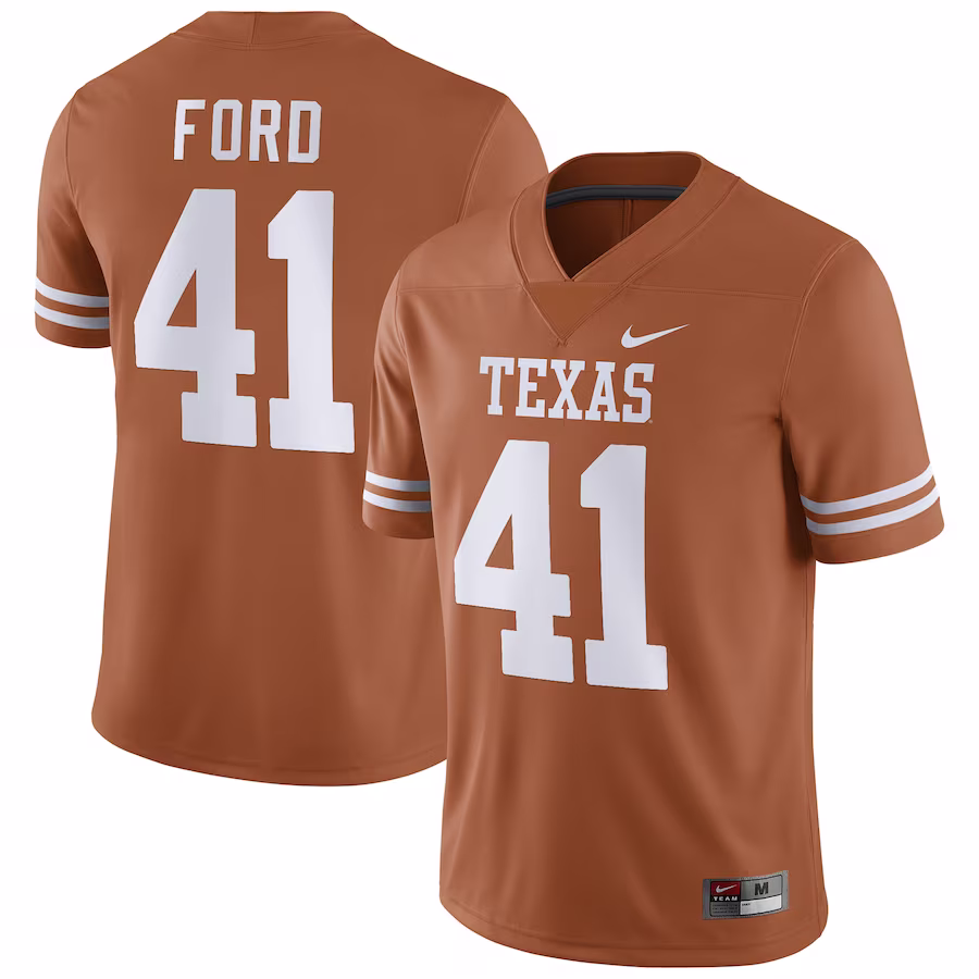 Jaylan Ford Texas Longhorns Nike Player Game Jersey - Texas Orange - Jersey