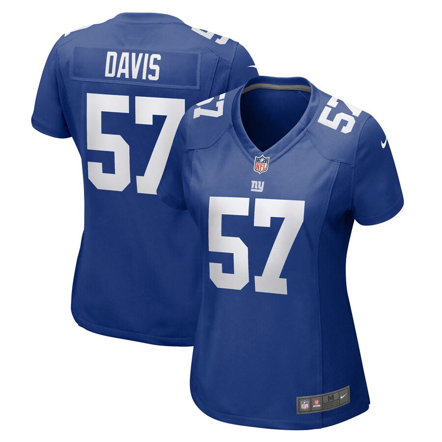 Women's New York Giants Jarrad Davis Nike  Royal Team Game Jersey - Jersey