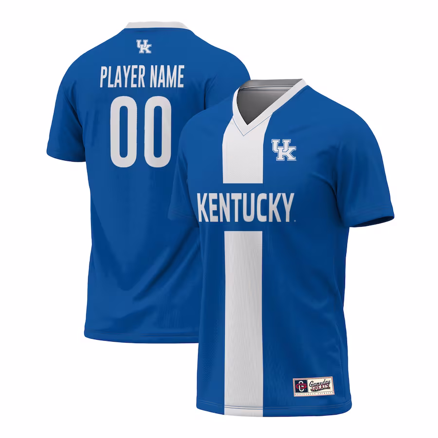 Kentucky Wildcats GameDay Greats Unisex Pick-A-Player NIL Men's Soccer Jersey - Royal - Jersey