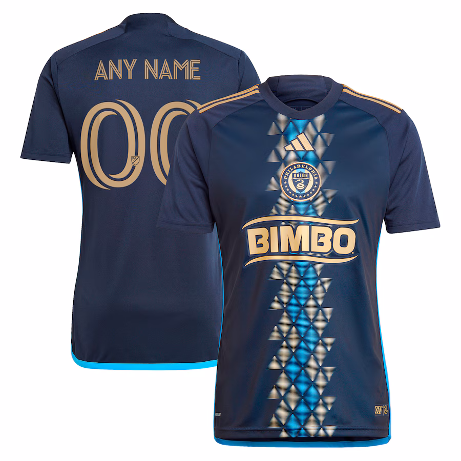 Men's Philadelphia Union  adidas Navy 2024 The XV Kit Replica Custom Jersey - Jersey
