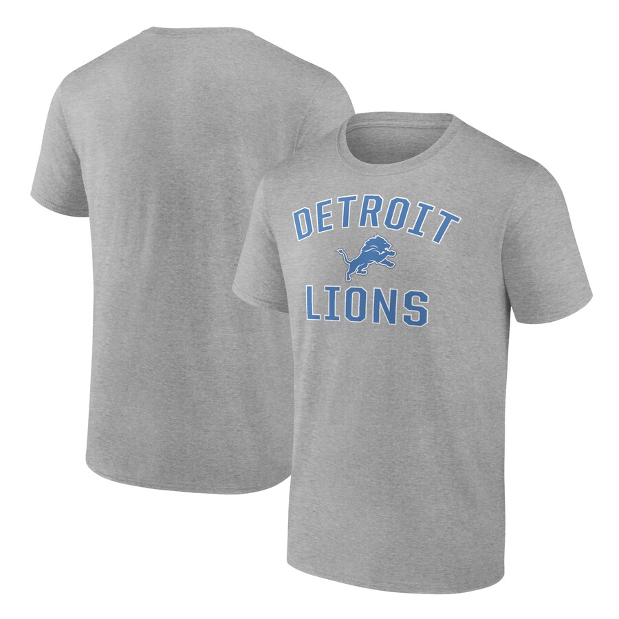Men's Detroit Lions Fanatics Heather Gray Victory Arch T-Shirt - Jersey