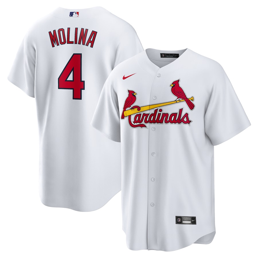Men's St. Louis Cardinals Yadier Molina Nike White Home Replica Retired Player Jersey - Jersey