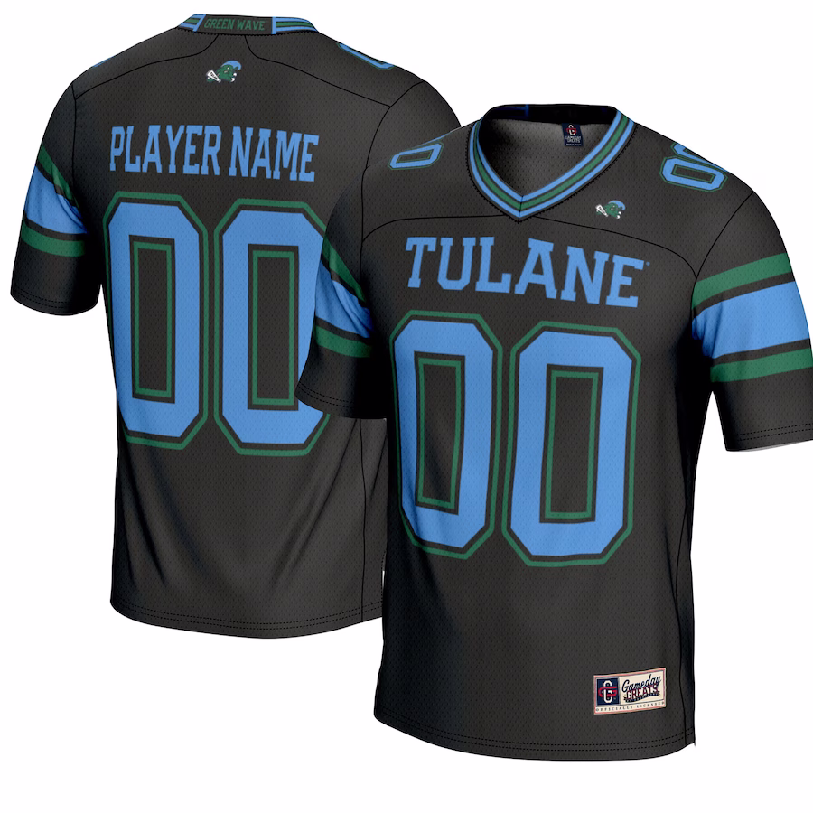 Tulane Green Wave GameDay Greats Youth NIL Pick-A-Player Football Jersey - Black - Jersey
