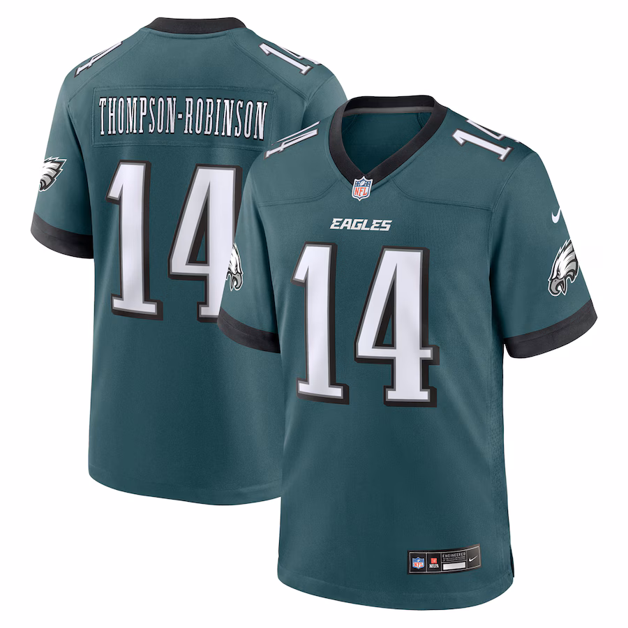 Men's Philadelphia Eagles Dorian Thompson-Robinson Nike Midnight Green Team Game Jersey - Jersey