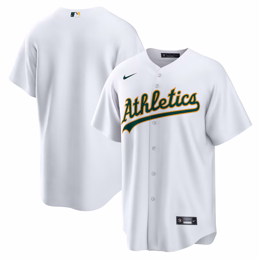 Men's Athletics Nike White Home Replica Team Jersey - Jersey