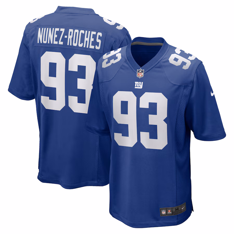 Men's New York Giants Rakeem Nunez-Roches Nike Royal Game Player Jersey - Jersey