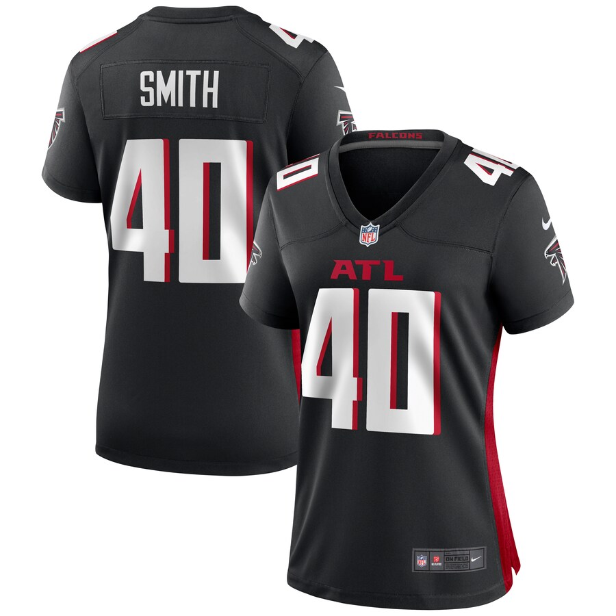 Women's Atlanta Falcons Keith Smith Nike Black Game Jersey - Jersey