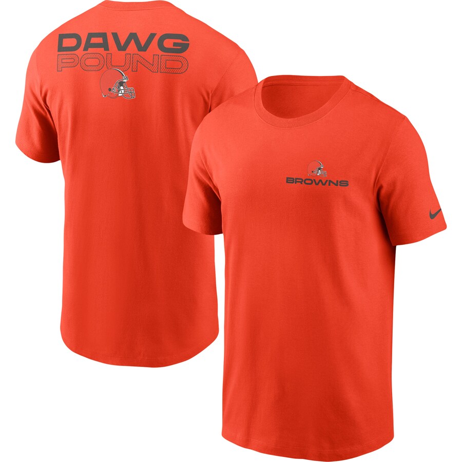 Men's Cleveland Browns Nike Orange Local Phrase T-Shirt - Jersey