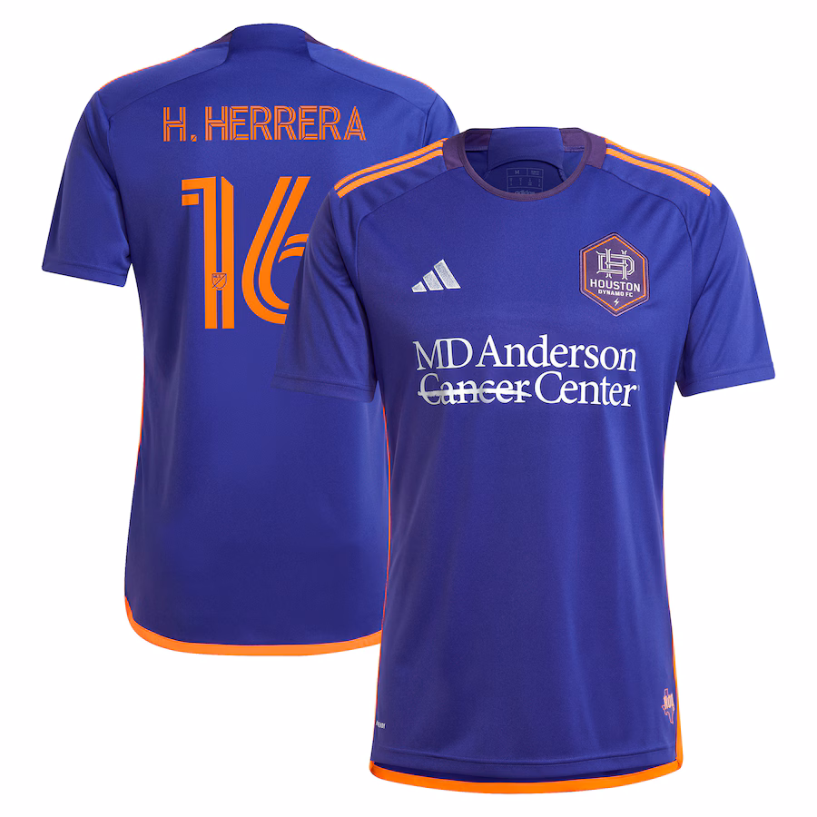 Men's Houston Dynamo FC Héctor Herrera adidas Purple 2024 Still Holdin' Replica Player Jersey - Jersey