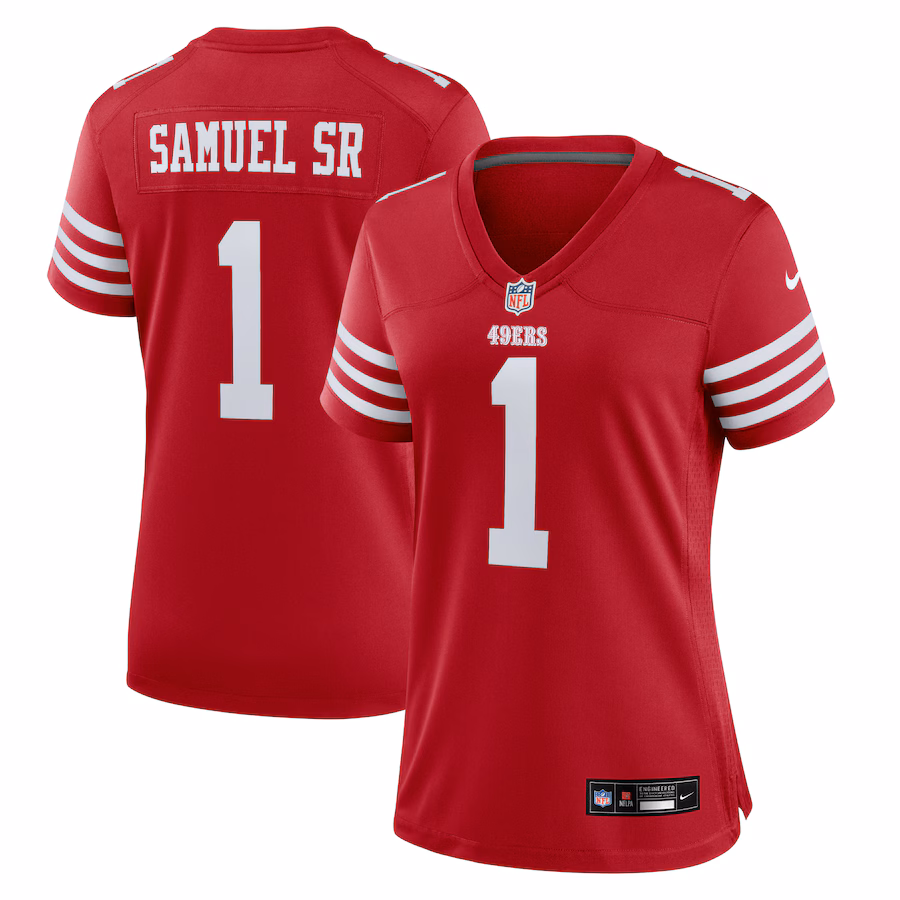 Women's San Francisco 49ers Deebo Samuel Sr Nike Scarlet Game Jersey - Jersey