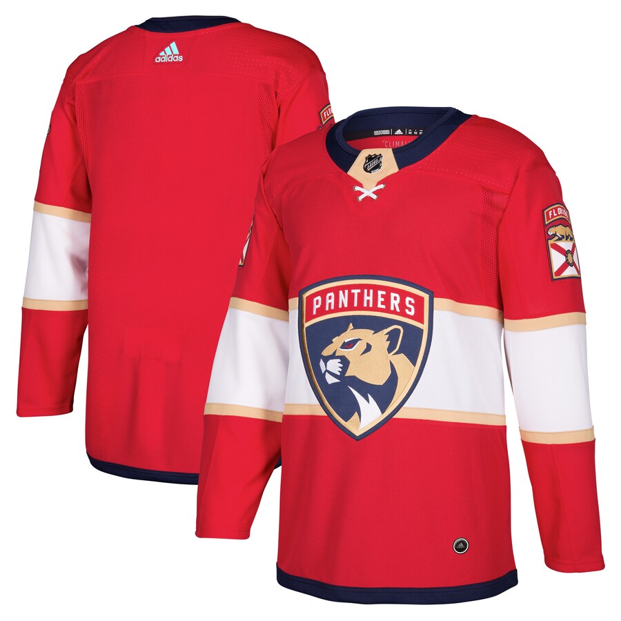 Men's Florida Panthers adidas Red Home Authentic Blank Jersey - Jersey