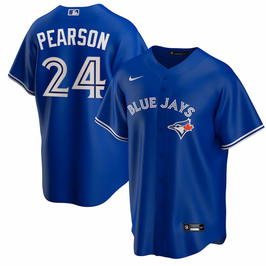Men's Toronto Blue Jays Nate Pearson Nike Royal Replica Player Name Jersey - Jersey
