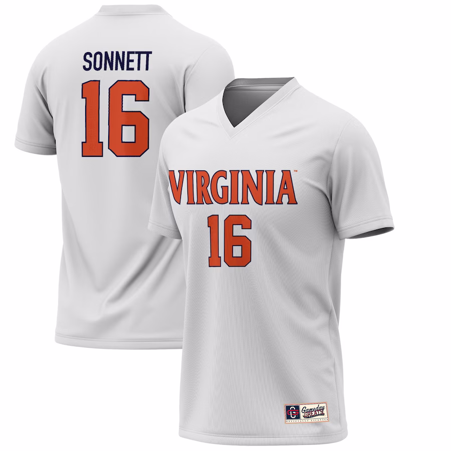 Emily Sonnett Virginia Cavaliers GameDay Greats Youth Lightweight Alumni Soccer Jersey - White - Jersey