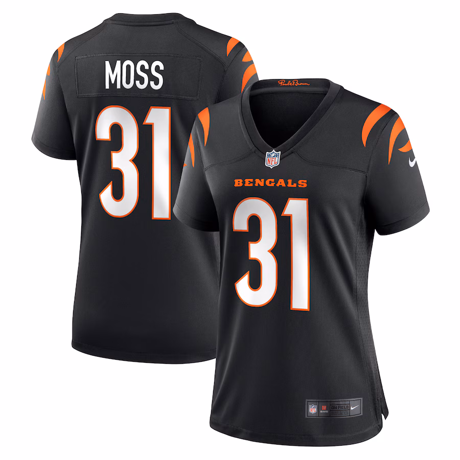 Women's Cincinnati Bengals Zack Moss Nike Black Game Jersey - Jersey