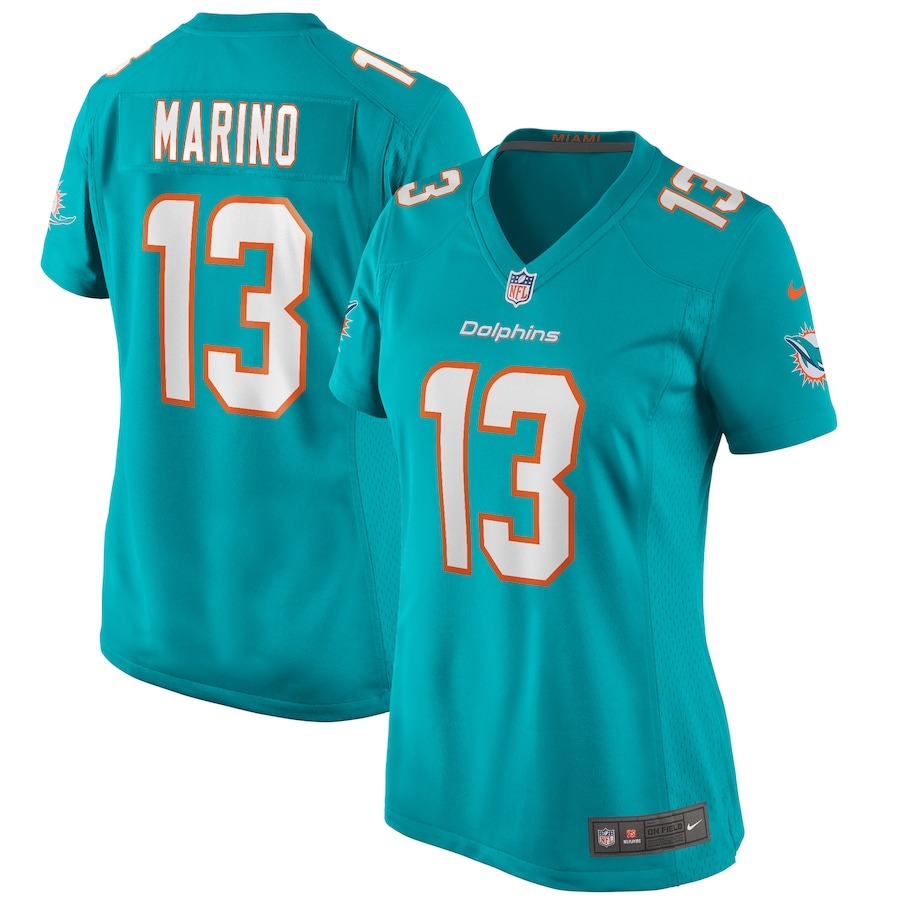 Women's Miami Dolphins Dan Marino Nike Aqua Game Retired Player Jersey - Jersey