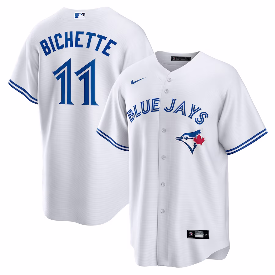 Men's Toronto Blue Jays Bo Bichette Nike White Replica Player Jersey - Jersey