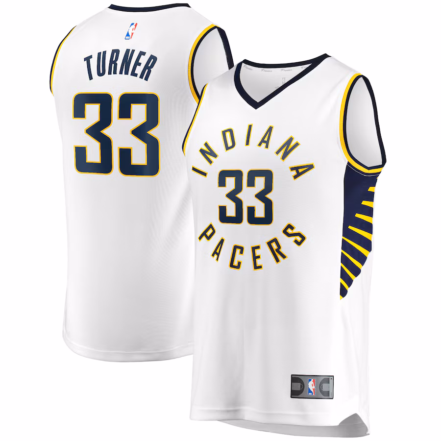 Men's Indiana Pacers Myles Turner Fanatics White Fast Break Replica Player Jersey - Association Edition - Jersey