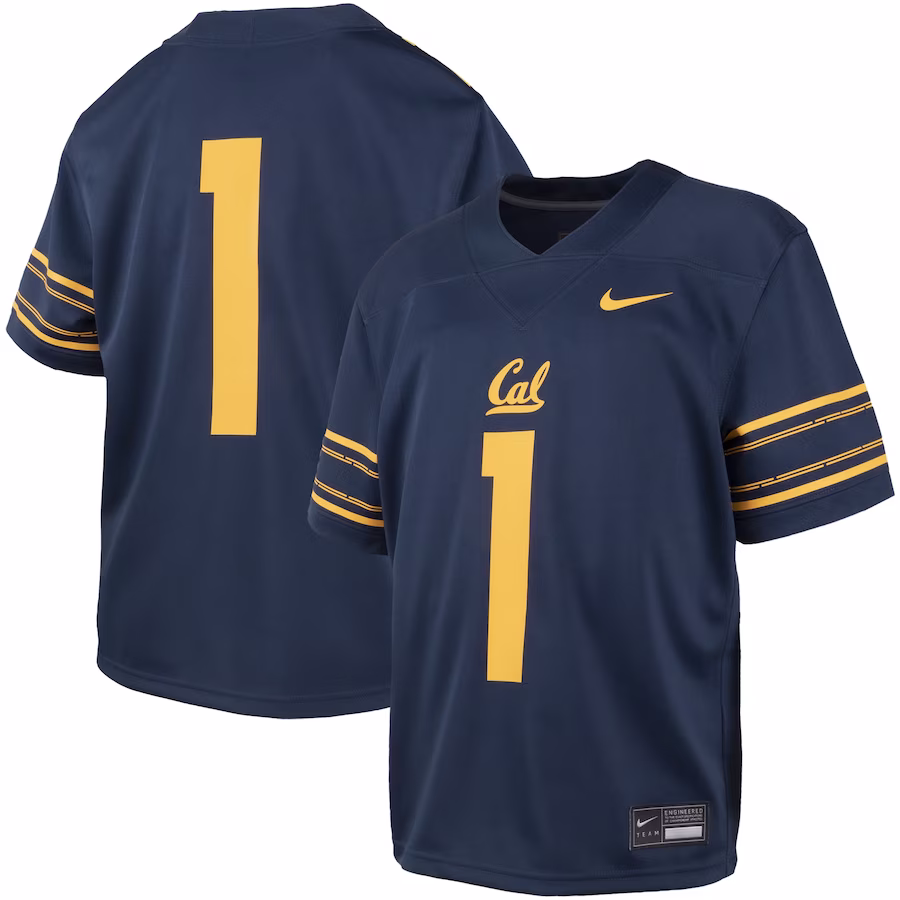 #1 Cal Bears Nike Youth Untouchable Replica Game Jersey - Navy - Jersey
