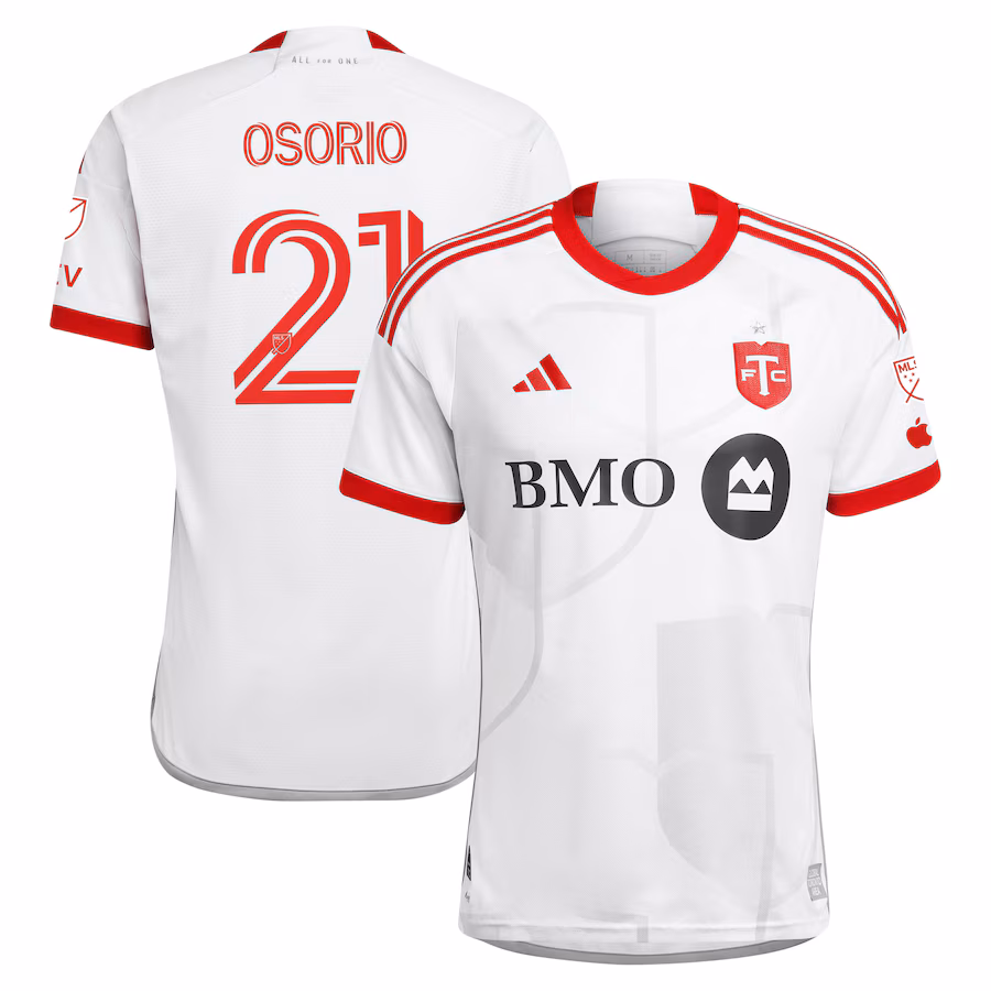 Men's Toronto FC Jonathan Osorio adidas White 2024 GTA Kit Authentic Player Jersey - Jersey