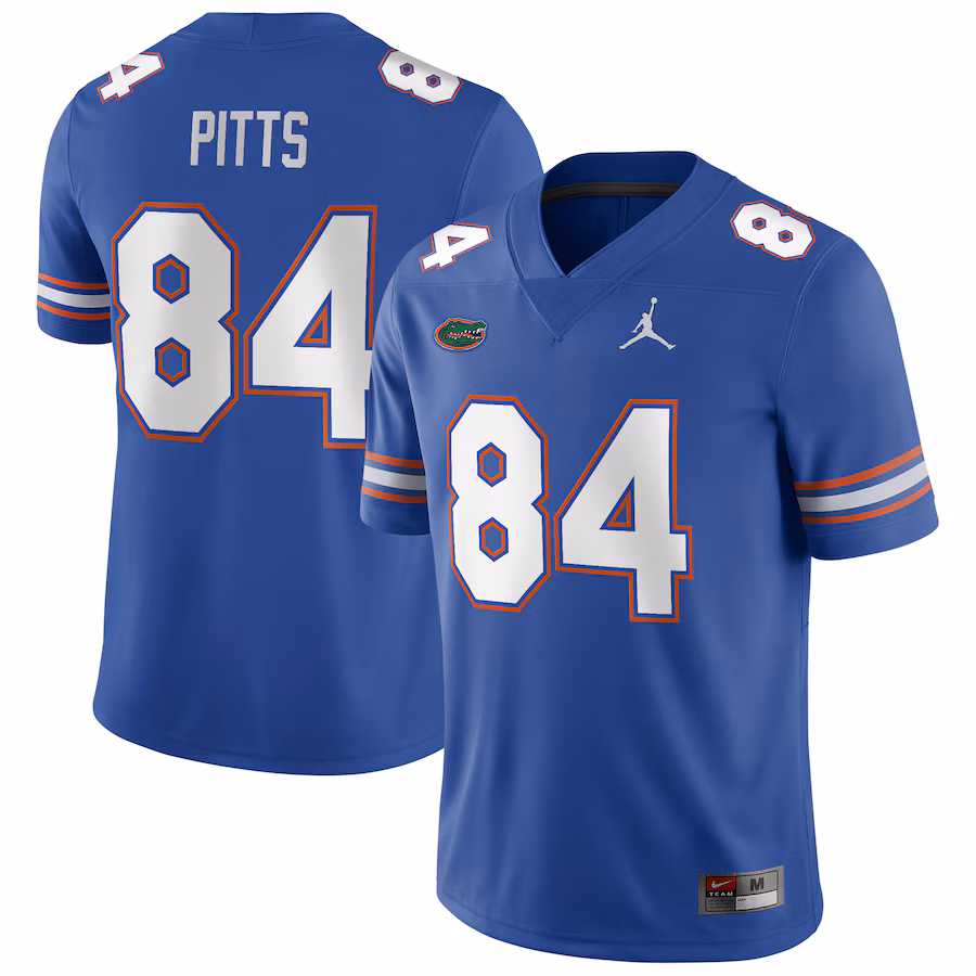 Men's Jordan Brand Kyle Pitts Royal Florida Gators Player Game Jersey - Jersey